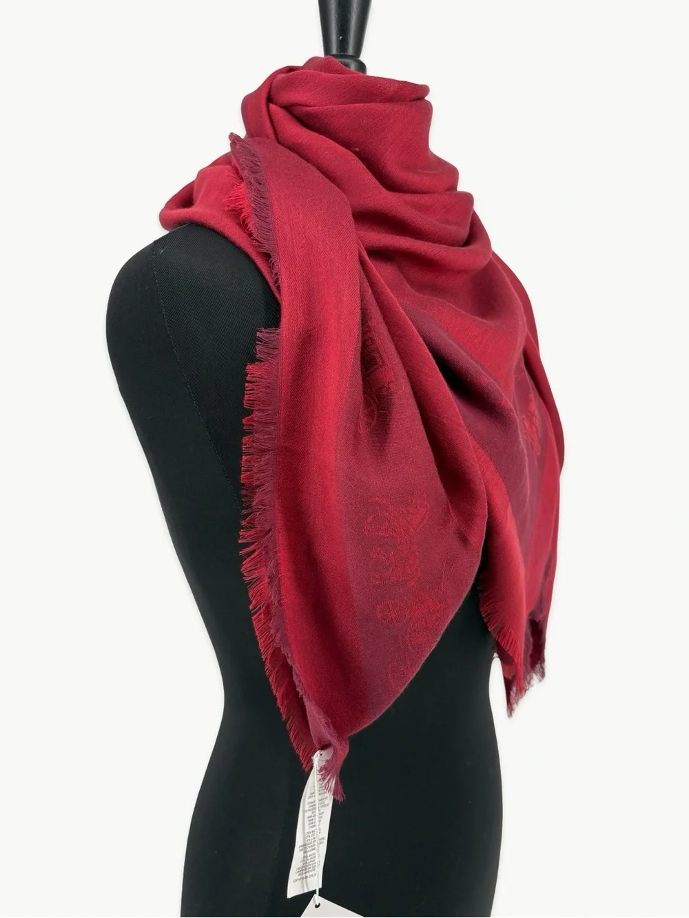 Coach Horse & Carriage Border Oversized Square Scarf 1941 Red NWT